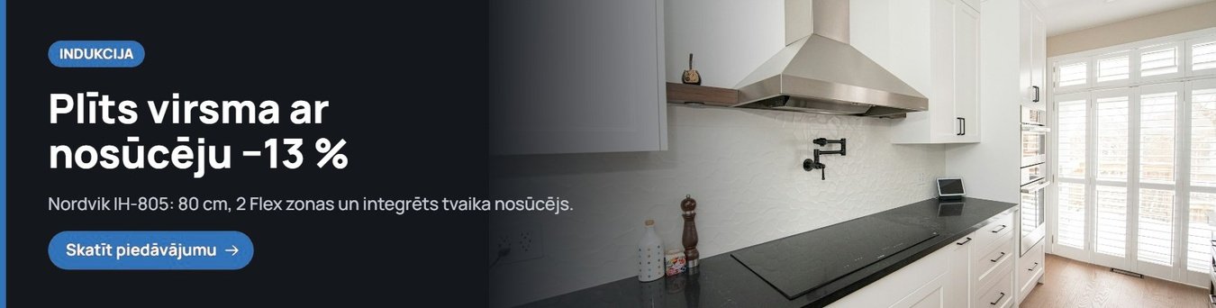 Plīts virsma ar nosūcēju −13 %