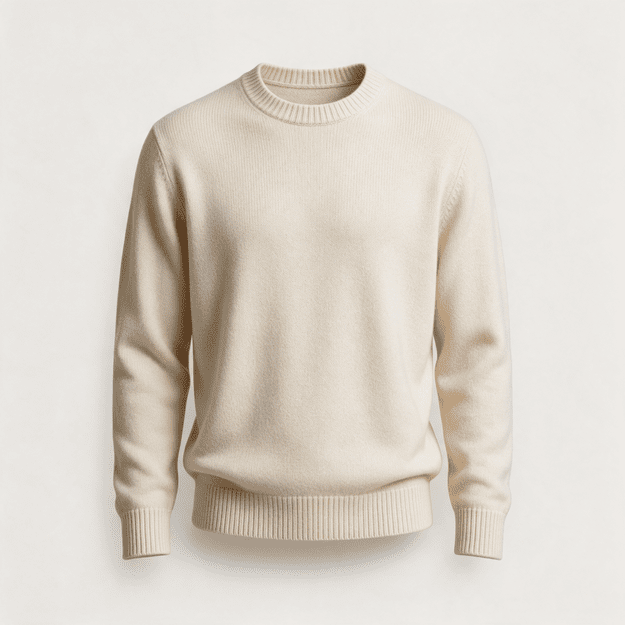 Baltrun merino vilnos megztinis – kreminis