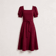Aurela Lina midi suknelė – bordo