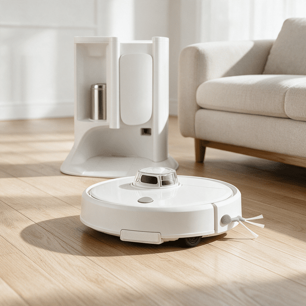 Kelvo RV-900 robotas siurblys su plovimu ir stotele